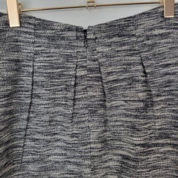 Madewell | Countdown Pleated A line Skirt Tweed Gray - Picture 6 of 8